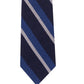 Gravata listrada texturizada fina masculina Tommy Hilfiger, tamanho azul marinho, regular