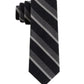 Gravata listrada texturizada fina masculina Tommy Hilfiger cinza tamanho regular