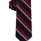 Gravata listrada texturizada fina masculina Tommy Hilfiger vermelha tamanho regular