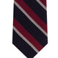 Gravata listrada texturizada fina masculina Tommy Hilfiger vermelha tamanho regular