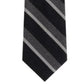 Gravata listrada texturizada fina masculina Tommy Hilfiger cinza tamanho regular