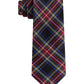 Gravatas finas xadrez sortidas Tommy Hilfiger para homens, tamanho regular, pretas