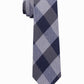Gravata xadrez texturizada fina masculina Tommy Hilfiger cinza tamanho regular