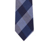 Gravata xadrez texturizada fina masculina Tommy Hilfiger, tamanho azul marinho, regular