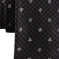 Gravata Tommy Hilfiger Masculina Pequena Floco de Neve Gingham Preta Tamanho Regular
