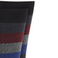 Meias Perry Ellis Rugby-Stripe Masculinas Pretas Tamanho Regular