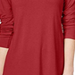 JM Collection Blusa feminina de gola alta vermelha tamanho médio