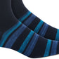 Meias Perry Ellis Masculinas Bamboo Double Stripe Navu Tamanho 7-12