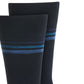 Meias Perry Ellis Masculinas Bamboo Double Stripe Navu Tamanho 7-12