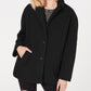 Coleção B Juniors Faux-Faux Coat Preto Tamanho 2 Extra Grande