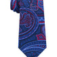 Tommy Hilfiger Men's Classic Large Paisley Silk Twill Tie Navy Size Regular
