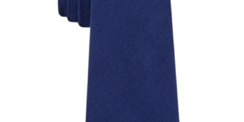 Gravata Tommy Hilfiger Manhattan Solid Masculina Azul Marinho Tamanho Regular