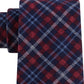 Gravata xadrez clássica masculina Tommy Hilfiger Boston vermelha tamanho regular