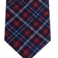Gravata xadrez clássica masculina Tommy Hilfiger Boston vermelha tamanho regular