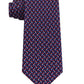 Gravata de seda Tommy Hilfiger pequena Parrot masculina, tamanho azul marinho, regular