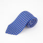 Gravata Tommy Hilfiger Masculina Classic Snowflake em Sarja de Seda Pura Azul Tamanho Regular