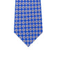 Gravata Tommy Hilfiger Masculina Classic Snowflake em Sarja de Seda Pura Azul Tamanho Regular