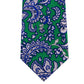Gravata de seda Tommy Hilfiger Central Paisley masculina, verde, tamanho regular