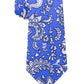 Gravata de seda Tommy Hilfiger Central Paisley masculina, tamanho azul marinho, regular
