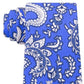 Gravata de seda Tommy Hilfiger Central Paisley masculina, tamanho azul marinho, regular