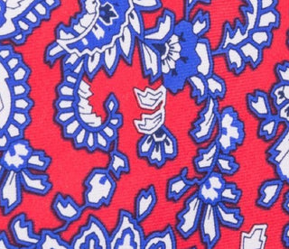 Gravata Tommy Hilffiger Masculina Central Paisley de Seda Vermelha Tamanho Único