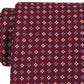Gravata Tommy Hilfiger Square Neat Vermelha Tamanho Regular
