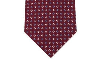 Gravata Tommy Hilfiger Square Neat Vermelha Tamanho Regular