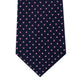 Gravata de seda Tommy Hilfiger masculina com bolinhas rosa tamanho regular