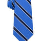 Gravata de seda listrada Tommy Hilfiger masculina, tamanho azul marinho, regular