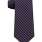 Gravata listrada Tommy Hilfiger masculina Preppy vermelha tamanho regular