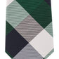 Gravata de seda xadrez Tommy Hilfiger masculina, azul, tamanho regular