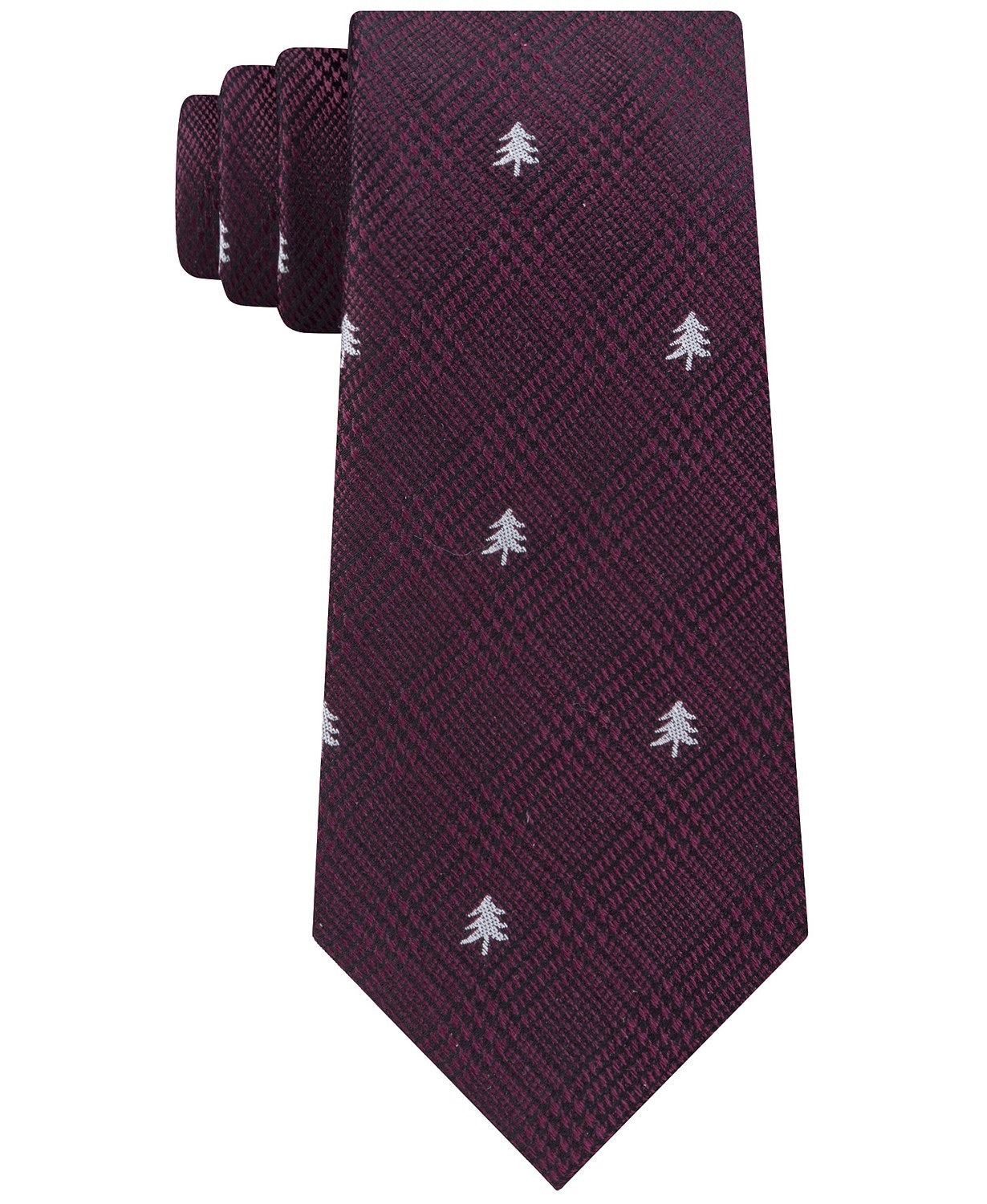 Gravata Tommy Hilfiger para árvore de Natal masculina, vermelha, tamanho regular