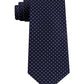 Gravata de seda Tommy Hilfiger Preppy Classic Dot Masculina Preta Tamanho Regular
