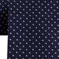 Gravata de seda Tommy Hilfiger Preppy Classic Dot Masculina Preta Tamanho Regular
