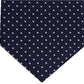 Gravata de seda Tommy Hilfiger Preppy Classic Dot masculina, tamanho azul marinho, regular