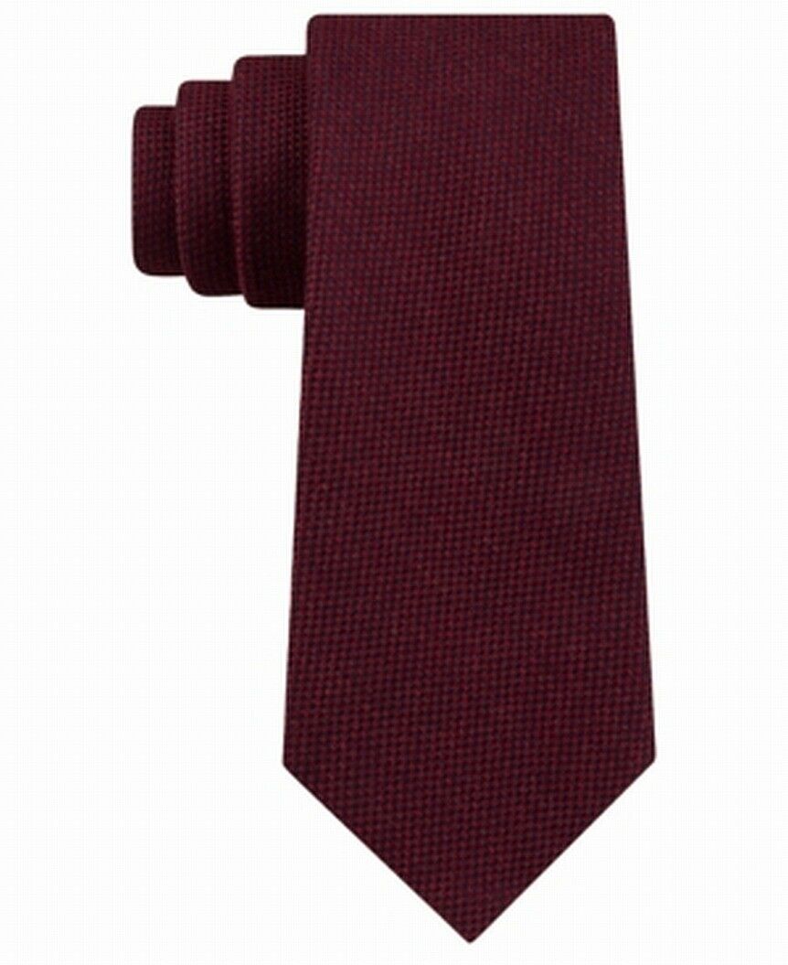 Gravata Tommy Hilfiger Aaran Solid Masculina Vermelha Tamanho Regular