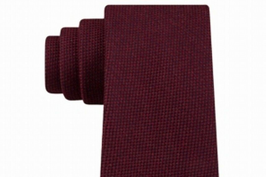Gravata Tommy Hilfiger Aaran Solid Masculina Vermelha Tamanho Regular