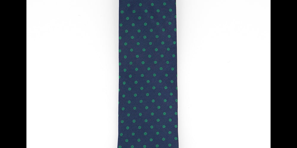 Gravata Tommy Hilfiger Masculina Mont Classic Dot Stripe Verde Tamanho Regular