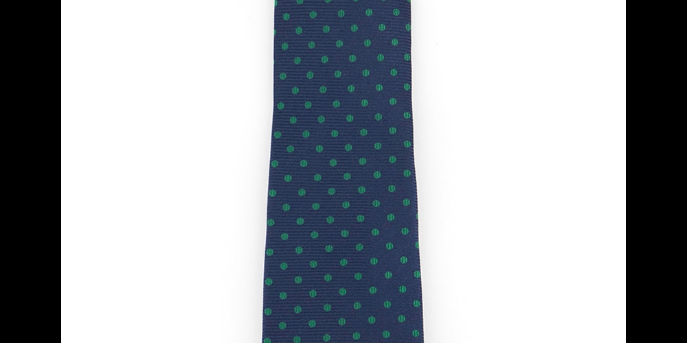 Gravata Tommy Hilfiger Masculina Mont Classic Dot Stripe Verde Tamanho Regular