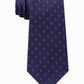 Gravata Tommy Hilfiger Masculina Mont Classic Dot Stripe Vermelha Tamanho Regular
