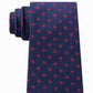 Gravata Tommy Hilfiger Masculina Mont Classic Dot Stripe Vermelha Tamanho Regular