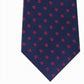 Gravata Tommy Hilfiger Masculina Mont Classic Dot Stripe Vermelha Tamanho Regular
