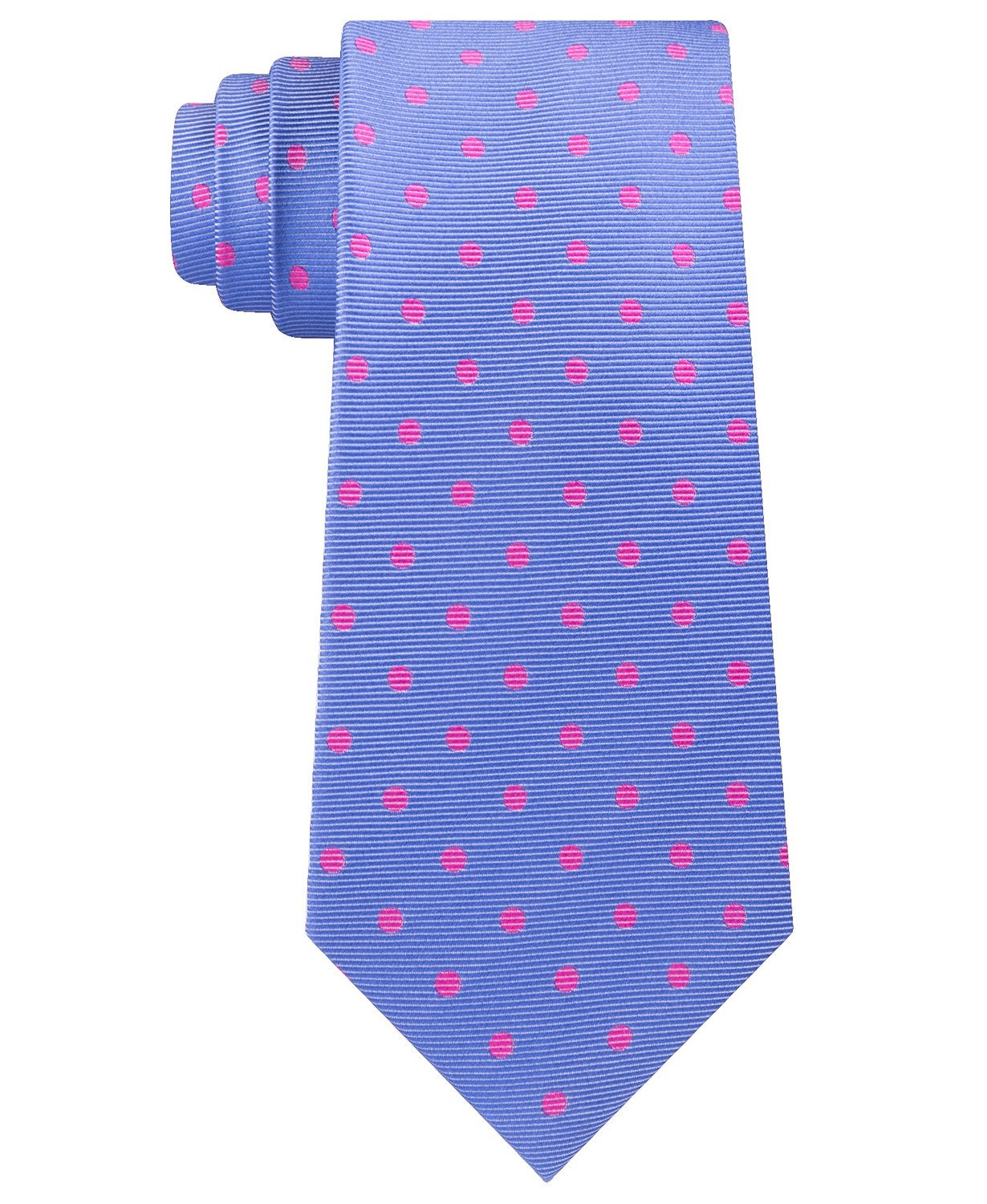 Gravata Tommy Hilfiger Bright Preppy Dot Masculina Rosa Escuro Tamanho Regular