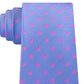 Gravata Tommy Hilfiger Bright Preppy Dot Masculina Rosa Escuro Tamanho Regular
