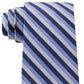 Gravata de seda listrada texturizada clássica Tommy Hilfiger Village Masculina Azul Tamanho Regular