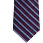 Gravata de seda listrada texturizada clássica Tommy Hilfiger Village Masculina, vermelha, tamanho regular