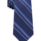Gravata listrada texturizada clássica masculina Tommy Hilfiger, tamanho azul marinho, regular