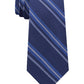 Gravata listrada texturizada clássica masculina Tommy Hilfiger, tamanho azul marinho, regular