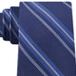Gravata listrada texturizada clássica masculina Tommy Hilfiger, tamanho azul marinho, regular