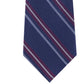 Gravata listrada texturizada clássica masculina Tommy Hilfiger vermelha tamanho regular